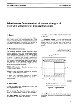 ISO 10964:1993 ISO 10964:1993 - Adhesives — Determination of torque strength of anaerobic adhesives on threaded fasteners
Released:8/12/1993 - Page 3 preview