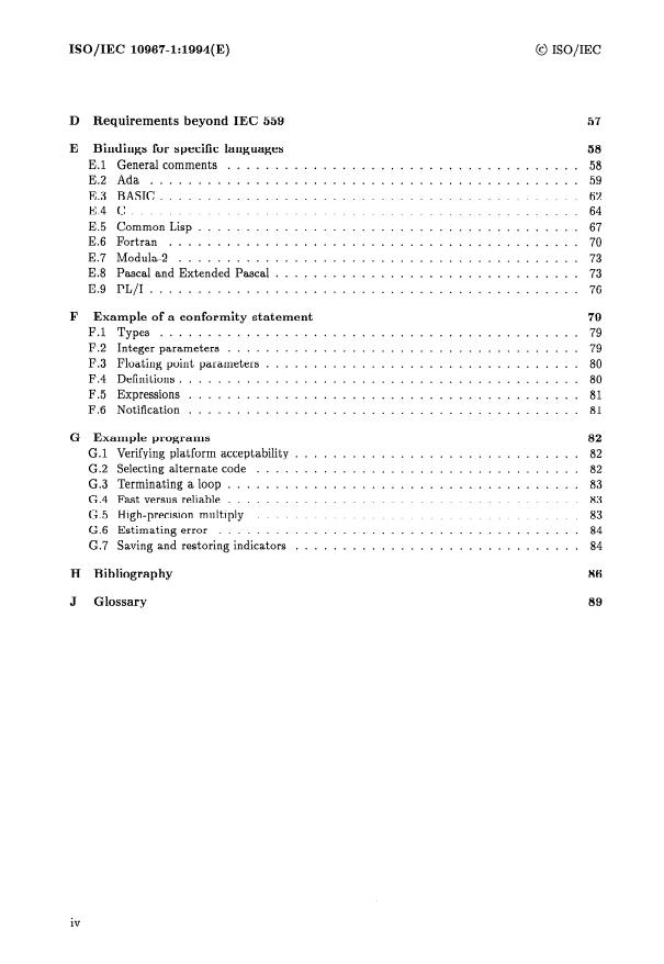 ISO/IEC 10967-1:1994 ISO/IEC 10967-1:1994 - Information technology -- Language independent arithmetic - Page 4 preview