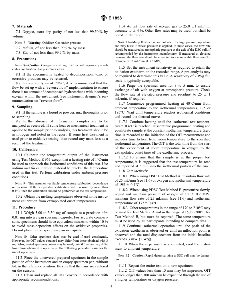 ASTM E1858-97 - Standard Test Method for Determining Oxidation Induction Time of Hydrocarbons by Differential Scanning Calirometry