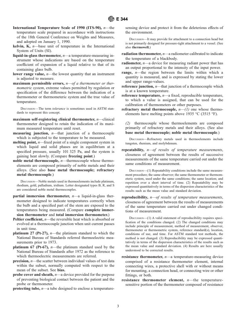 ASTM E344-00 - Terminology Relating to Thermometry and Hydrometry