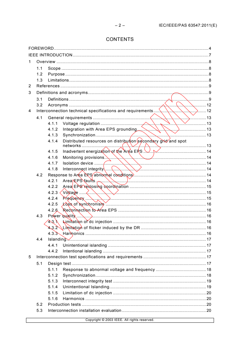IEC/IEEE PAS 63547:2011 IEC/IEEE PAS 63547:2011 - Interconnecting distributed resources with electric power systems
Released:9/16/2011
Isbn:9782889126873 - Page 4 preview