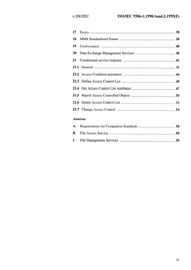 ISO/IEC 9506-1:1990/Amd 2:1995 - Conditioned service response