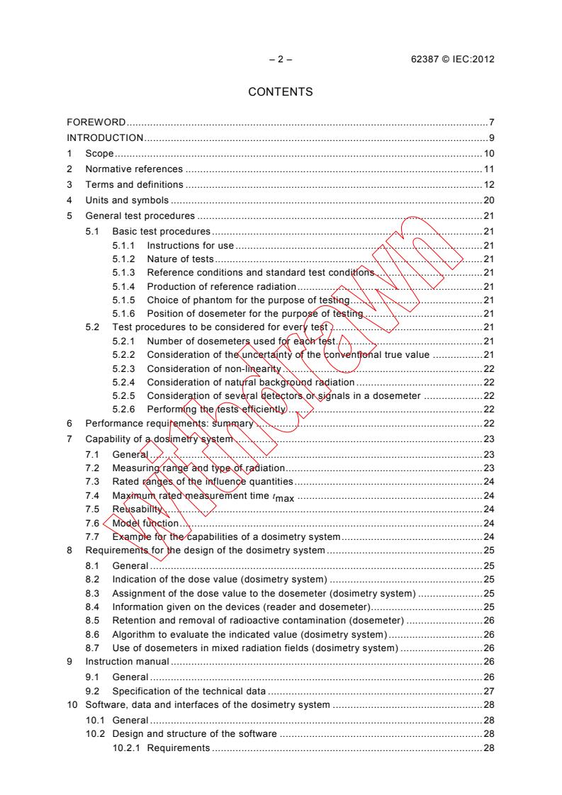 IEC 62387:2012 IEC 62387:2012 - Radiation protection instrumentation - Passive integrating dosimetry systems for personal and environmental monitoring of photon and beta radiation
Released:12/4/2012 - Page 4 preview