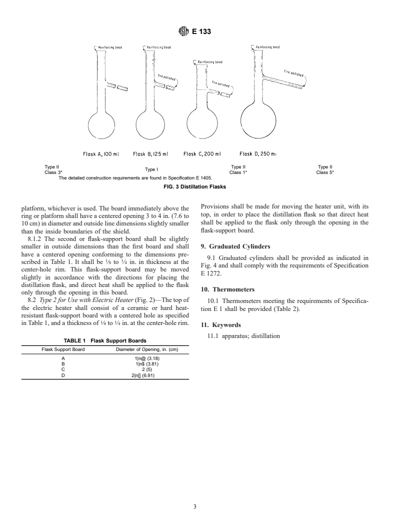 ASTM E133-92(1996) - Standard Specification for Distillation Equipment