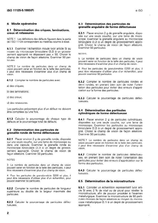 ISO 11125-5:1993 ISO 11125-5:1993 - Préparation des subjectiles d'acier avant application de peintures et de produits assimilés -- Méthodes d'essai pour abrasifs métalliques destinés a la préparation par projection - Page 4 preview