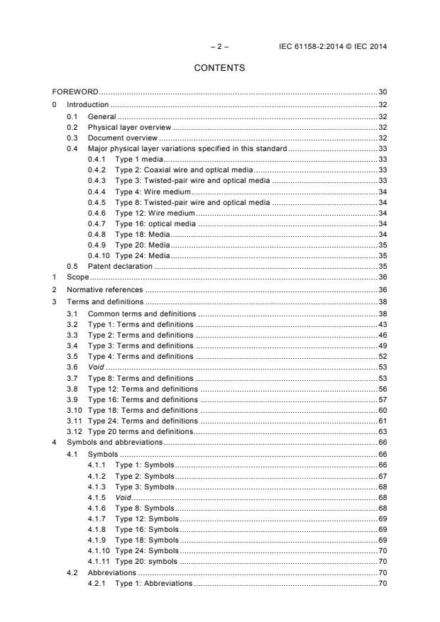 IEC 61158-2:2014 IEC 61158-2:2014 - Industrial communication networks - Fieldbus specifications - Part 2: Physical layer specification and service definition - Page 4 preview