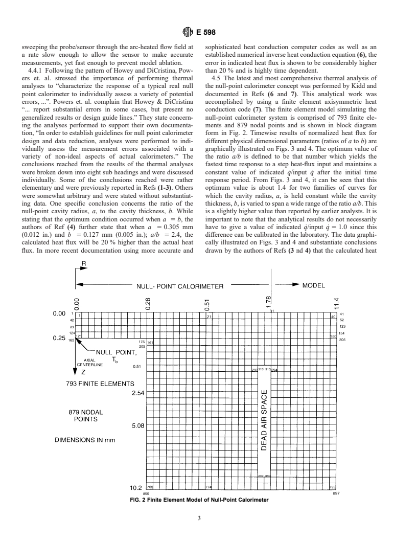 ASTM E598-96 - Standard Test Method for Measuring Extreme Heat-Transfer Rates from High-Energy Environments Using a Transient, Null-Point Calorimeter