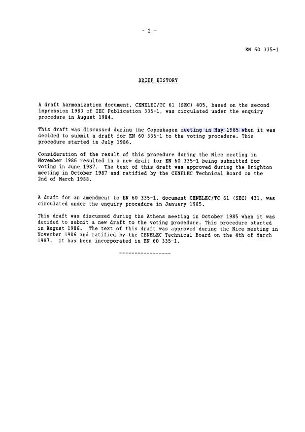 EN 60335-1:1988 EN 60335-1:1997 - Page 4 preview