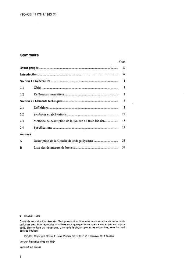 ISO/IEC 11172-1:1993 ISO/IEC 11172-1:1993 - Technologies de l'information — Codage de l'image animée et du son associé pour les supports de stockage numérique jusqu'a environ 1,5 Mbit/s — Partie 1: Systemes
Released:5/19/1994 - Page 2 preview