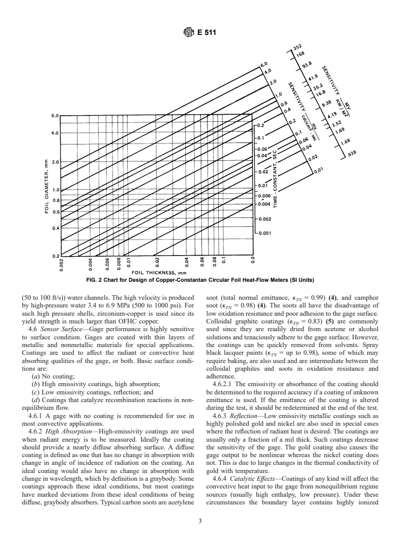 ASTM E511-73(1994)e1 - Standard Test Method for Measuring Heat Flux Using a Copper-Constantan Circular Foil, Heat-Flux Gage