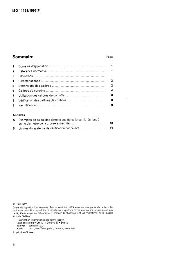 ISO 11191:1997 ISO 11191:1997 - Bouteilles a gaz -- Filetage conique 25E pour le raccordement des robinets sur les bouteilles a gaz -- Calibres de vérification - Page 2 preview