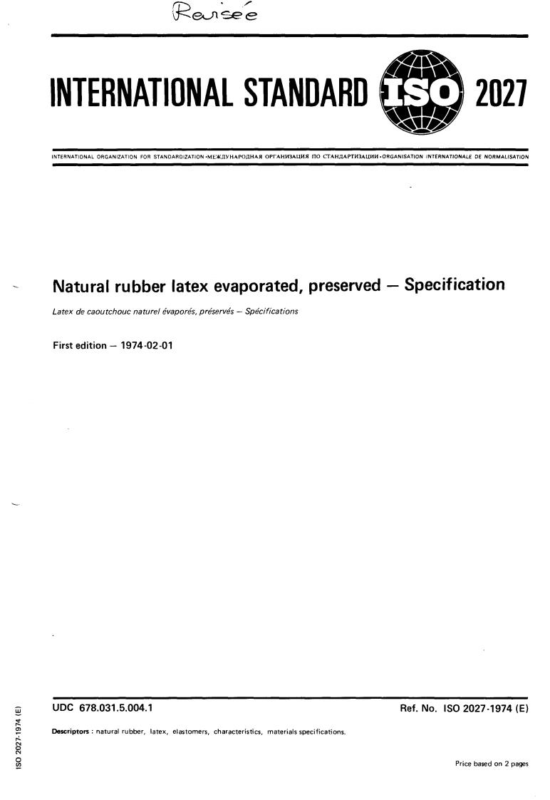 ISO 2027:1974 - Title missing - Legacy paper document
Released:1/1/1974