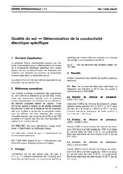 ISO 11265:1994 - Qualité du sol — Détermination de la conductivité électrique spécifique
Released:9/22/1994 - Page 3 preview