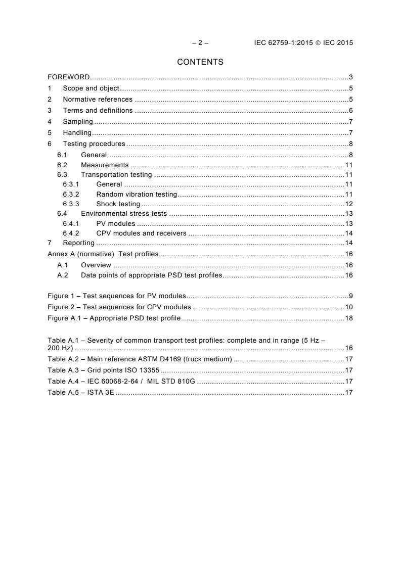 IEC 62759-1:2015 IEC 62759-1:2015 - Photovoltaic (PV) modules - Transportation testing - Part 1: Transportation and shipping of module package units - Page 4 preview