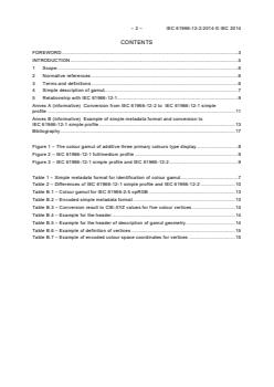IEC 61966-12-2:2014 - Multimedia systems and equipment - Colour measurement and management - Part 12-2: Simple metadata format for identification of colour gamut - Page 4 preview