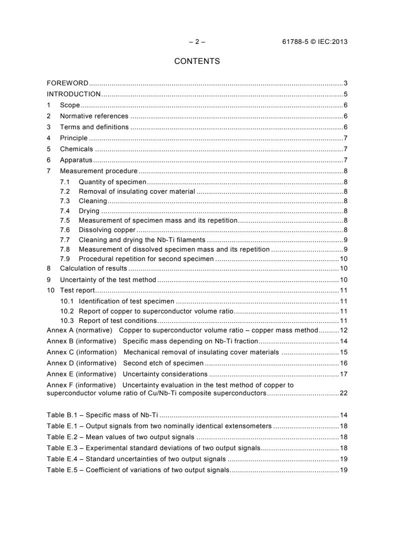 IEC 61788-5:2013 IEC 61788-5:2013 - Superconductivity - Part 5: Matrix to superconductor volume ratio measurement - Copper to superconductor volume ratio of Cu/Nb-Ti composite superconducting wires - Page 4 preview
