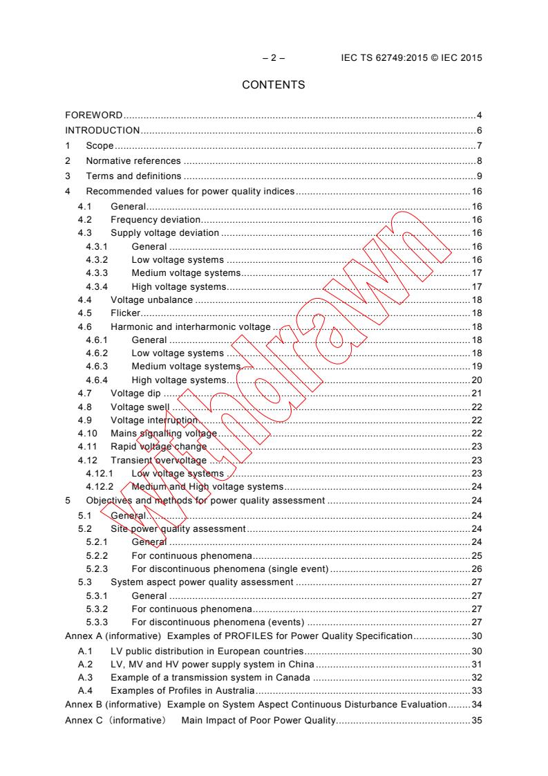 IEC TS 62749:2015 IEC TS 62749:2015 - Assessment of power quality - Characteristics of electricity supplied by public networks
Released:4/9/2015 - Page 4 preview