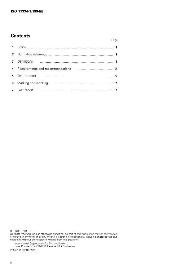 ISO 11334-1:1994 ISO 11334-1:1994 - Walking aids manipulated by one arm -- Requirements and test methods - Page 2 preview