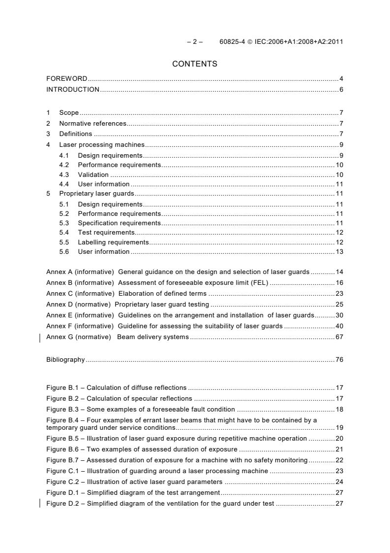 IEC 60825-4:2006+AMD1:2008+AMD2:2011 CSV IEC 60825-4:2006+AMD1:2008+AMD2:2011 CSV - Safety of laser products - Part 4: Laser guards - Page 4 preview