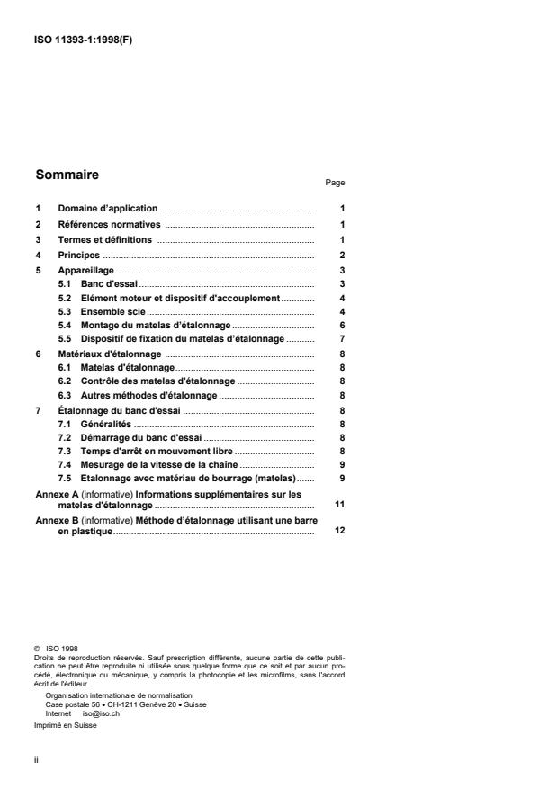 ISO 11393-1:1998 ISO 11393-1:1998 - Vetements de protection pour utilisateurs de scies a chaîne tenues a la main - Page 2 preview