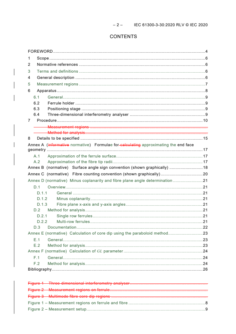 IEC 61300-3-30:2020 IEC 61300-3-30:2020 RLV - Fibre optic interconnecting devices and passive components - Basic test and measurement procedures - Part 3-30: Examinations and measurements - Endface geometry of rectangular ferrule
Released:12/14/2020
Isbn:9782832292051 - Page 4 preview
