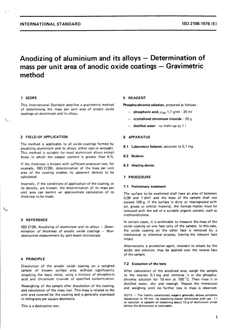 ISO 2106:1976 - Title missing - Legacy paper document
Released:1/1/1976