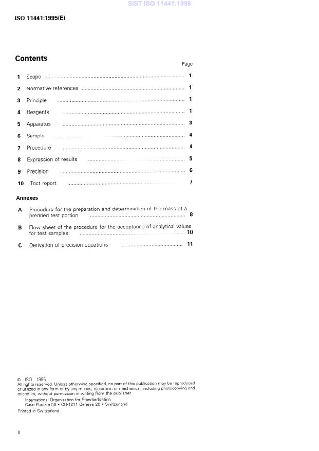 ISO 11441:1995 ISO 11441:1998 - Page 4 preview