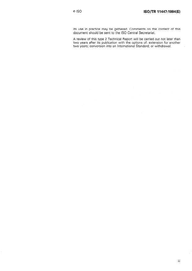 ISO/TR 11447:1994 - Small craft -- Interchangeability dimensions of navigation lights