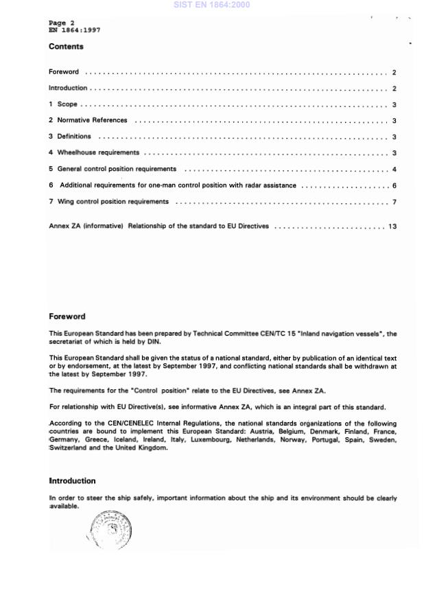 EN 1864:1997 EN 1864:2000 - Page 4 preview