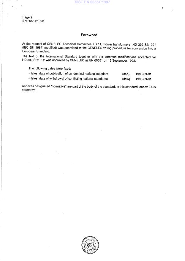 EN 60551:1992 EN 60551:1997 - Page 4 preview