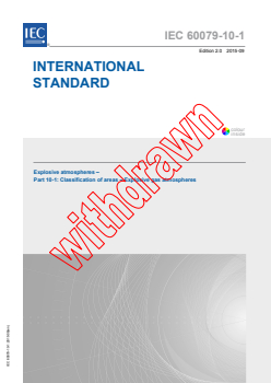 IEC 60079-10-1:2015 - Explosive atmospheres - Part 10-1: Classification of areas - Explosive gas atmospheres
Released:9/8/2015
Isbn:9782832228678 - Page 1 preview