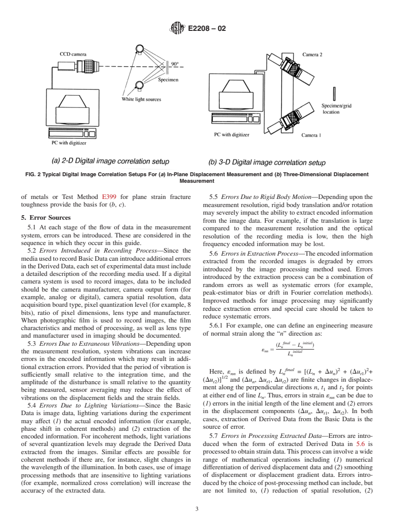 ASTM E2208-02 - Standard Guide for Evaluating Non-Contacting Optical Strain Measurement Systems