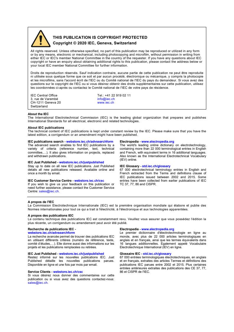 IEC 62552-1:2015 IEC 62552-1:2015+AMD1:2020 CSV - Household refrigerating appliances - Characteristics and test methods - Part 1: General requirements
Released:11/30/2020 - Page 2 preview