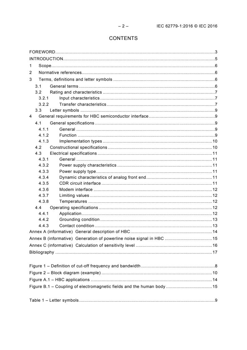 IEC 62779-1:2016 IEC 62779-1:2016 - Semiconductor devices - Semiconductor interface for human body communication - Part 1: General requirements - Page 4 preview