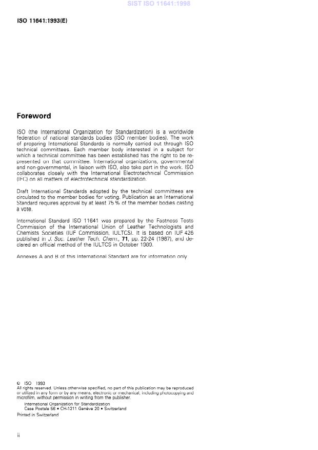 ISO 11641:1993 ISO 11641:1998 - Page 4 preview