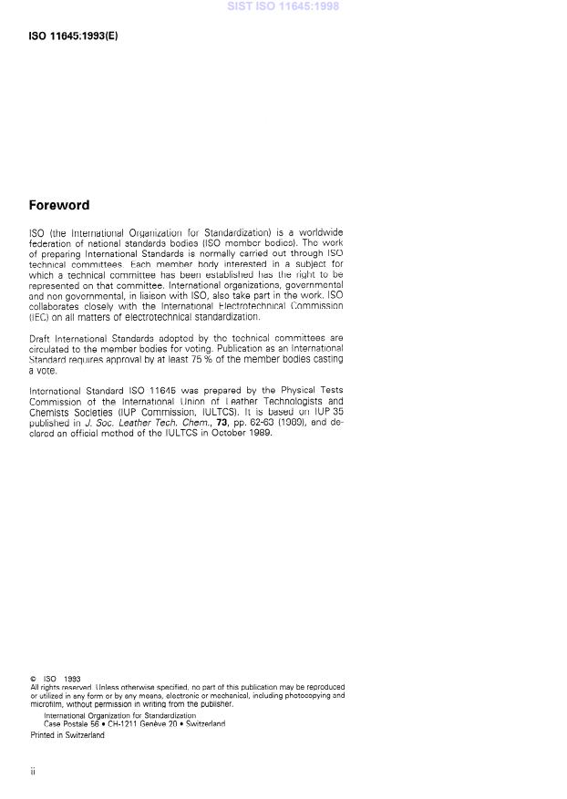 ISO 11645:1993 ISO 11645:1998 - Page 4 preview