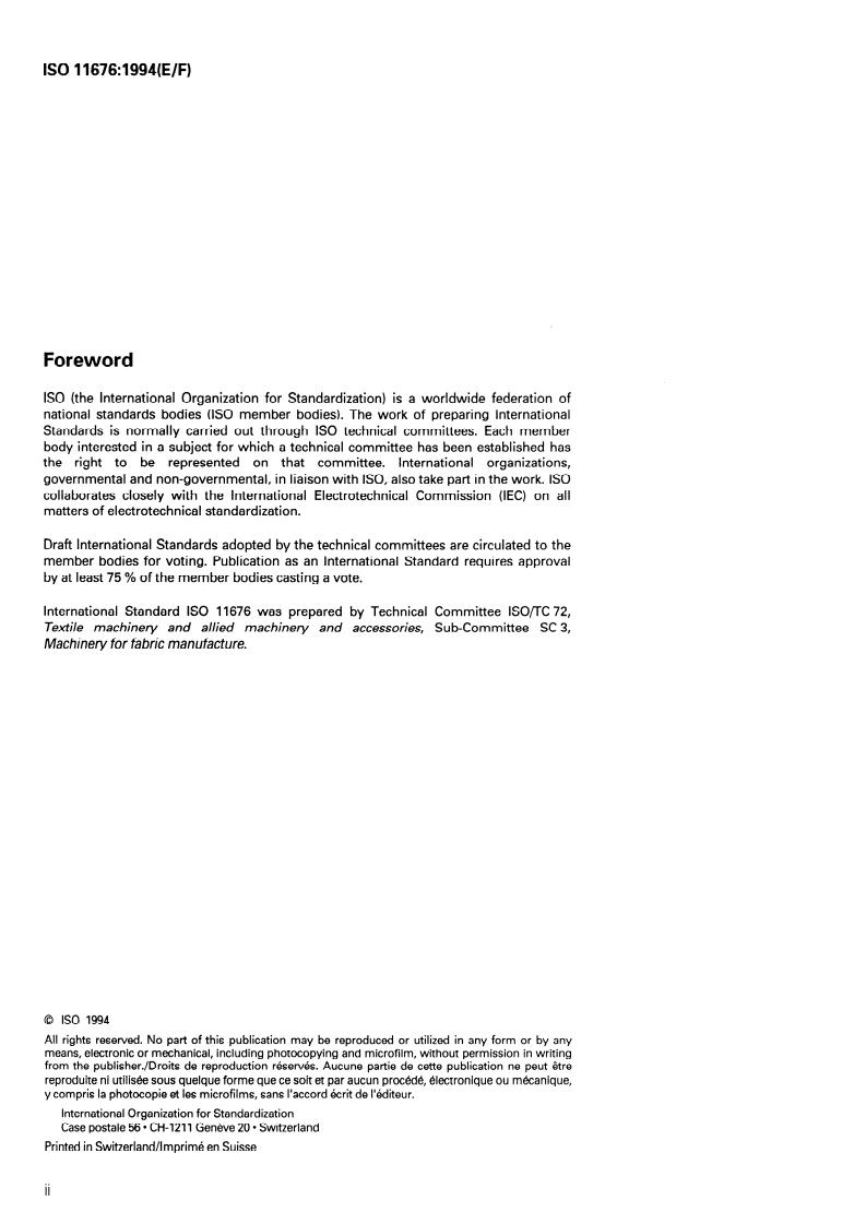 ISO 11676:1994 ISO 11676:1994 - Page 2 preview