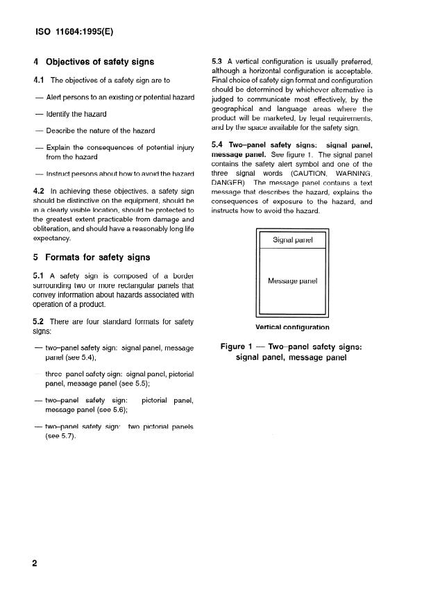 SIST ISO 11684:1995 ISO 11684:1995 - Tractors, machinery for agriculture and forestry, powered lawn and garden equipment -- Safety signs and hazard pictorials -- General principles - Page 4 preview