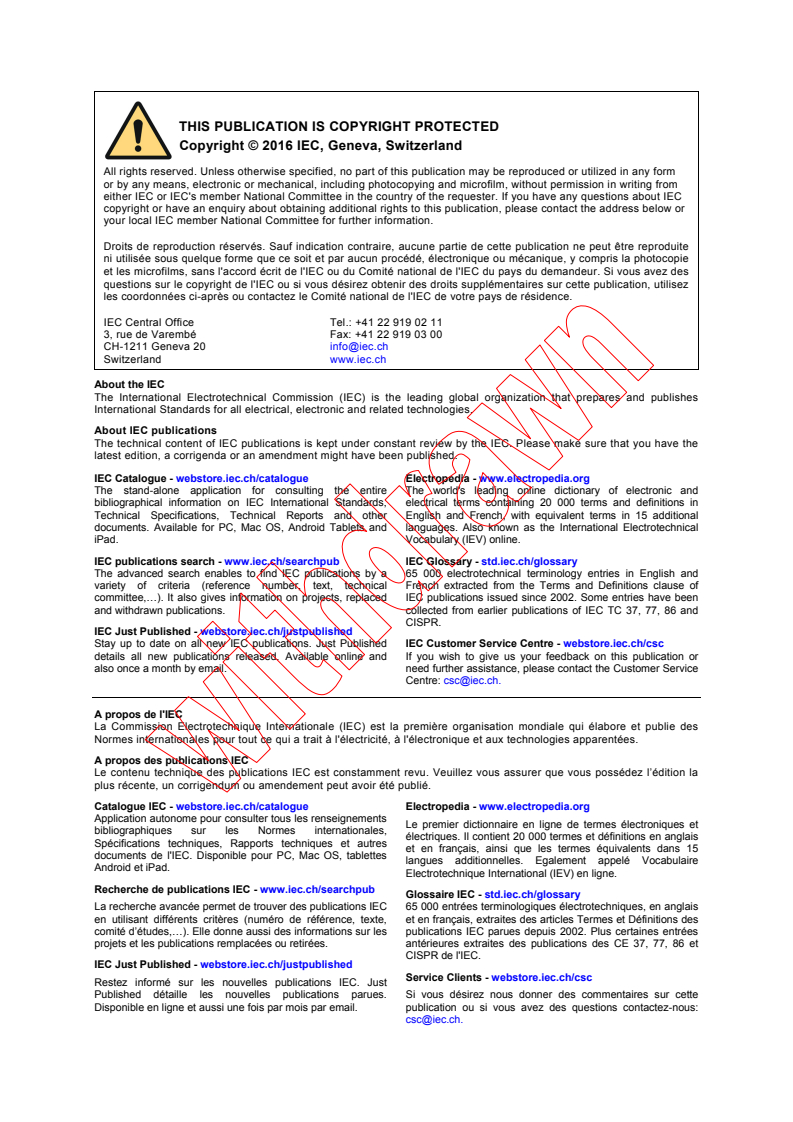 IEC TS 60695-11-11:2016 IEC TS 60695-11-11:2016 - Fire hazard testing - Part 11-11: Test flames - Determination of the characteristic heat flux for ignition from a non-contacting flame source
Released:2/18/2016
Isbn:9782832231777 - Page 2 preview
