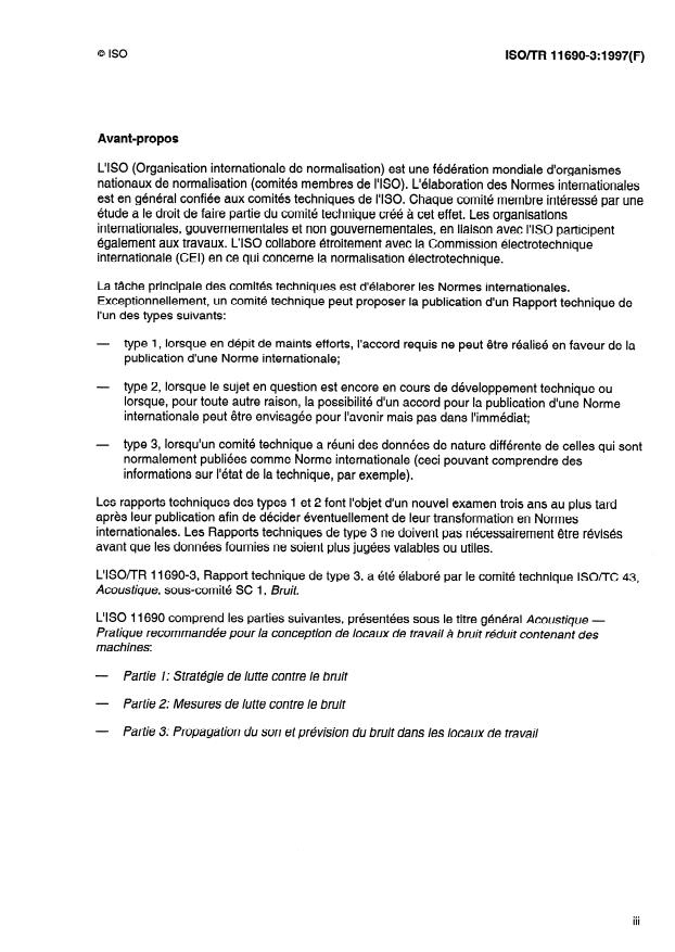 ISO/TR 11690-3:1997 - Acoustique -- Pratique recommandée pour la conception de locaux de travail a bruit réduit contenant des machines
