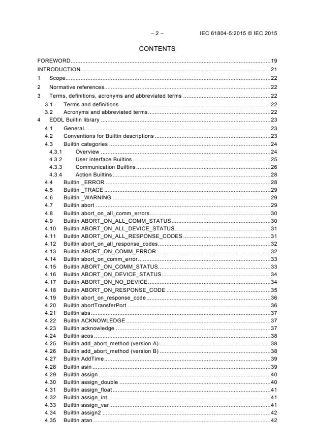 IEC 61804-5:2015 IEC 61804-5:2015 - Function blocks (FB) for process control and electronic device description language (EDDL) - Part 5: EDDL Builtin library - Page 4 preview