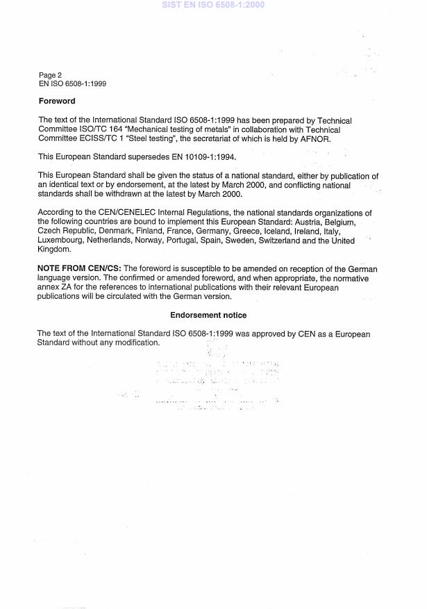 EN ISO 6508-1:1999 EN ISO 6508-1:2000 - Page 4 preview