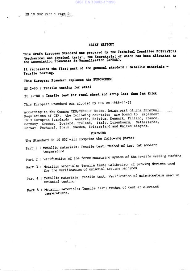 EN 10002-1:1990/AC1:1990 EN 10002-1:1996 - Page 4 preview