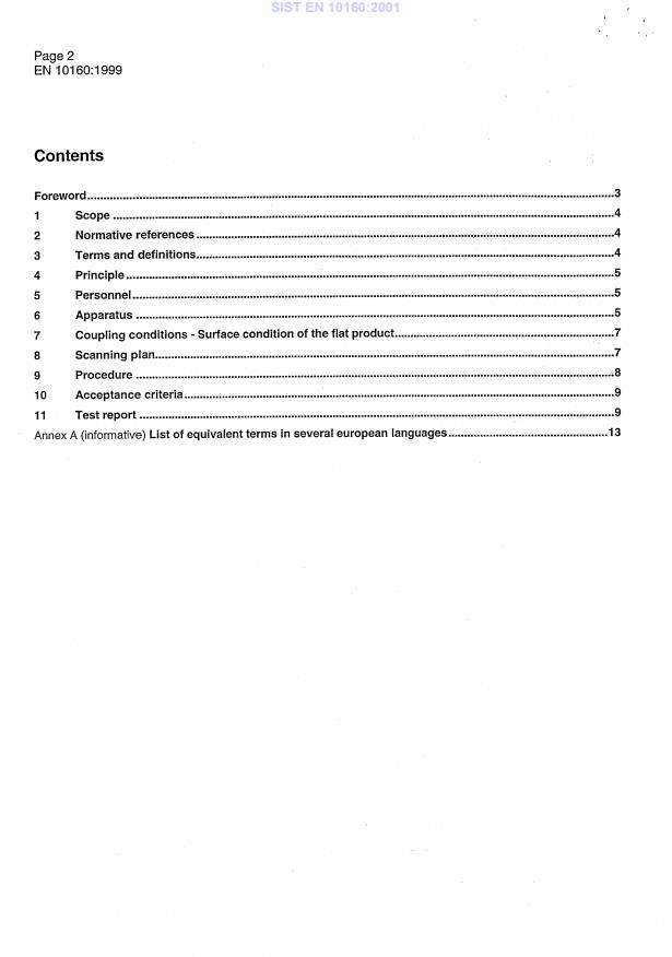 EN 10160:1999 EN 10160:2001 - Page 4 preview