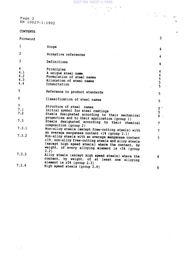 EN 10027-1:1992 EN 10027-1:1995 - Page 4 preview