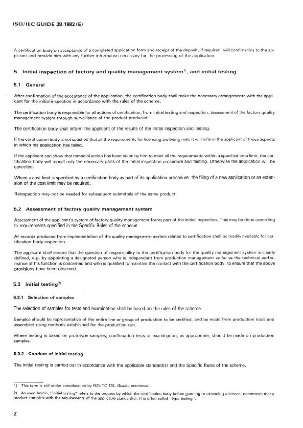 ISO/IEC Guide 28:1982 ISO/IEC Guide 28:1982 - General rules for a model third-party certification system for products - Page 4 preview