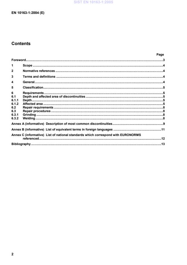 SIST EN 10163-1:2005 SIST EN 10163-1:2005 - Page 4 preview