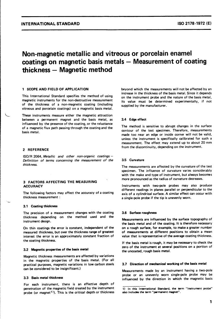 ISO 2178:1972 - Title missing - Legacy paper document
Released:1/1/1972