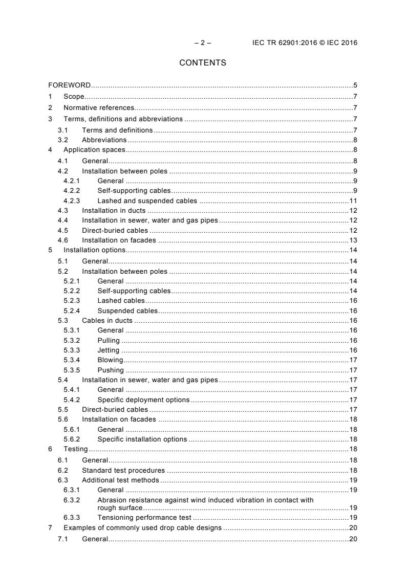 IEC TR 62901:2016 IEC TR 62901:2016 - Guide for the selection of drop cables - Page 4 preview