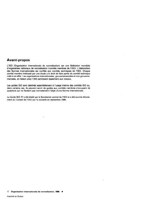 ISO Guide 47:1986 ISO Guide 47:1986 - Présentation des traductions des publications de l'ISO - Page 2 preview